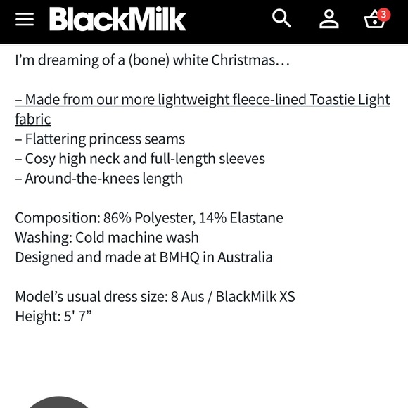 Blackmilk “SKULLFLAKES LONG SLEEVE EVIL LONGLINE DRESS” Size Large L NWT Skulls - Picture 8 of 12